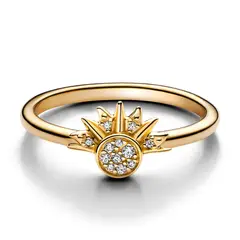 PANDORA - Anillo sol celestial Recubrimiento en Oro