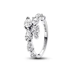 PANDORA - Anillo Superpuesto Brillante en Plata Esterlina