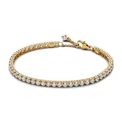 PANDORA - Brazalete de Tenis Brillante Recubrimiento en Oro