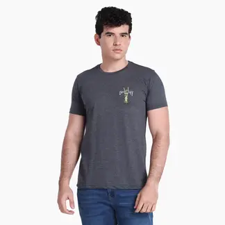BEARCLIFF - Camiseta Hombre Manga corta con Estampado de Algodón