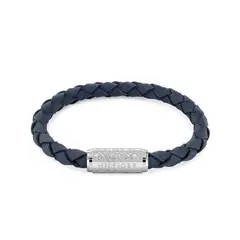 TOMMY HILFIGER - Pulsera para Hombre 2790480 . Pulsera Azul Cuero