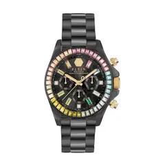 PHILIPP PLEIN - Reloj para Mujer . Reloj análogo Negro Acero inoxidable