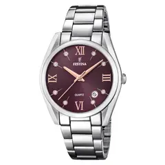 FESTINA - Reloj para Mujer Boyfriend Collection . Reloj análogo Plateado Acero inoxidable