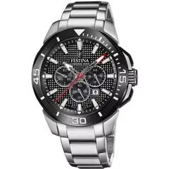 FESTINA - Reloj para Hombre Chrono Bike . Reloj análogo Plateado Acero inoxidable