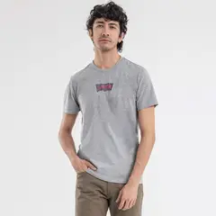LEVIS - Camiseta con Estampado para Hombre Cuello redondo Manga corta de Algodón