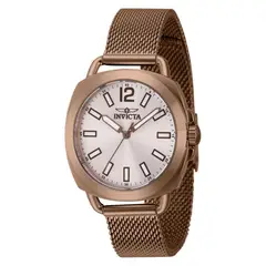 INVICTA - Reloj para Mujer Wildflower . Reloj Análogo Marrón Acero inoxidable