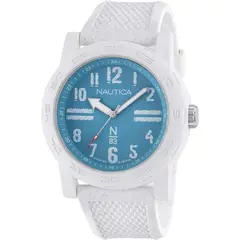 NAUTICA - Reloj para Hombre . Reloj Análogo Blanco Acero inoxidable