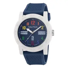 NAUTICA - Reloj para Hombre . Reloj Análogo Azul Cerámica