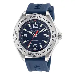 NAUTICA - Reloj para Hombre . Reloj Análogo Azul Acero inoxidable