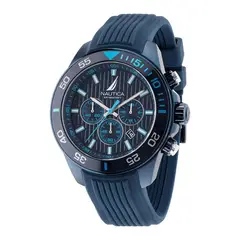 NAUTICA - Reloj para Hombre . Reloj Análogo Azul Acero inoxidable