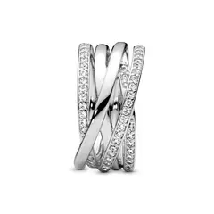PANDORA - Anillo Entrelazado esterlin En Plata Esterlina