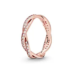 PANDORA - Anillo giro del destino Recubrimiento en Oro Rosa