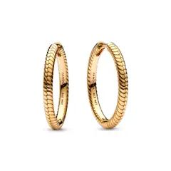PANDORA - Aretes Aro Moments Recubrimiento en Oro