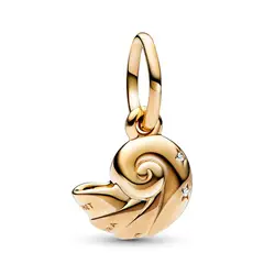 PANDORA - Charm Caracola Encantada de La Sirenita de Disney Recubrimiento en Oro