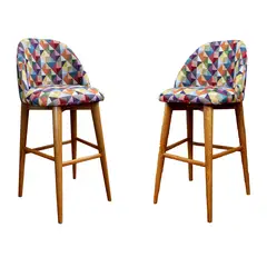 DKO DESIGN - Set x2 Sillas de Bar Colors en Madera 100 x 45 x 60 cm DKO Design.