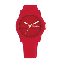 TOMMY HILFIGER - Reloj para Mujer SIMONE - Reloj Análogo Rojo Silicona