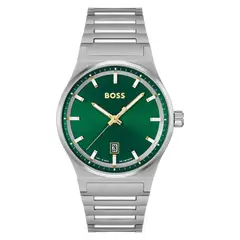 HUGO BOSS - Reloj para Hombre candor - Reloj Análogo plateado Acero inoxidable