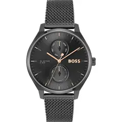 HUGO BOSS - Reloj para Hombre - Reloj Análogo Negro Acero inoxidable