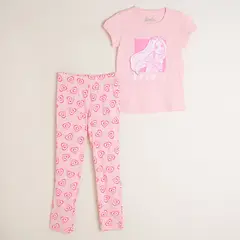 BARBIE - Pijama Niña con Estampado Print Algodón