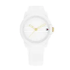 TOMMY HILFIGER - Reloj para Mujer 1782687 . Reloj Análogo Silicona Blanco