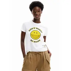 DESIGUAL - Camiseta para Mujer con Estampado Manga corta de Algodón