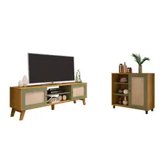 BERTOLINI - Mueble de Televisión Moderno de 180 x 40 x 55 cm para Televisores de Hasta 75 Pulgadas