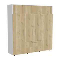 RTA DESIGN - Clósets Moderno en Aglomerado MDP 6 Puertas 2 Cajones 204 x 200.1 x 50.3 cm