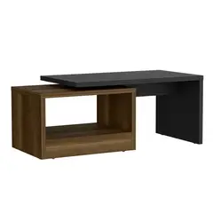 RTA DESIGN - Mesa de Centro Moderna Forma Rectangular en Aglomerado MDP 40 x 100.2 x 45 cm