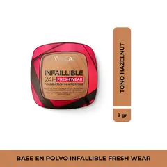 undefined - Polvo compacto Infallible Fresh Wear Loreal Paris 9 g