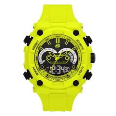 SKECHERS - Reloj para Hombre El Segundo - Reloj Análogo/Digital Poliuretano Verde