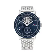 TOMMY HILFIGER - Reloj para Hombre 1710609 - Reloj Análogo Acero inoxidable Plateado