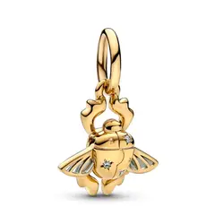 PANDORA - Charm Escarabajo de Aladdin de Disney Recubrimiento en Oro