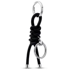 PANDORA - Llavero para charms Moments Tejido Vegetal Plata Esterlina