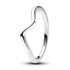 PANDORA - Anillo Ola Pulida Plata Esterlina