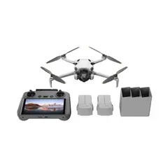 DJI - Combo Drone Mini 4 Pro | + Control Remoto RC2, 3 Baterias Estandar, Hub de Carga y Más | Camara 48MP | Alcance 20 Kilometros | 34 Minutos de Bateria