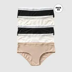 LEONISA - Calzón pack bikini Pack de 5 para Mujer