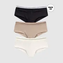 LEONISA - Calzón pack bikini Pack de 3 para Mujer