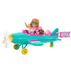BARBIE - Muñeca Barbie: Chelsea piloto de avión