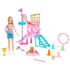 BARBIE - Muñeca Barbie: Stacie al rescate, entrenadora de cachorritos