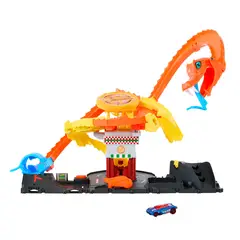 HOT WHEELS - Pista de carro Hot Wheels: Ataque de Cobra Pizza Slam