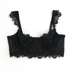 UNIVERSITY CLUB - Bralette Encaje sin copa con varilla