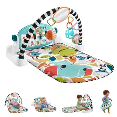 FISHER PRICE - Fisher-Price Piano Pataditas Musicales Brilla y Crece Gimnasio para Bebés
