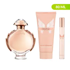 RABANNE - Set Perfume Olympea EDP 80ml + Body Lotion 100ml + Travel Size 10ml
