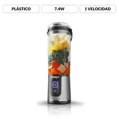 NINJA - Licuadora Personal Blast Portátil, Inalámbrica y Recargable | 1 velocidad | 500 ml | BC151BK