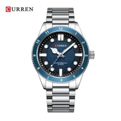 CURREN - Reloj Hombre 8450 . Reloj Acero Inoxidable Plateado
