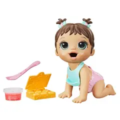 BABY ALIVE - Muñeca Hora de Comer Cabello Castaño