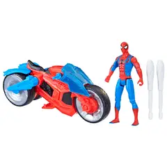 MARVEL - Figura de Acción Spidey y sus amigos: Moto Arácnida Spiderman