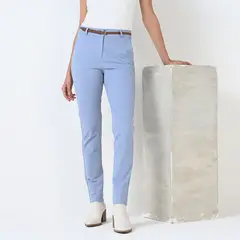 BASEMENT - Pantalón Recto Mujer Tiro medio