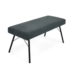 MICA - Banqueta Moderna en Madera y Metal Mori 46 x 100 x 47 cm