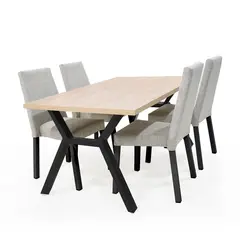 MICA - Juegos de comedor Moderno para 4 Personas (Comedor + 6 Sillas)